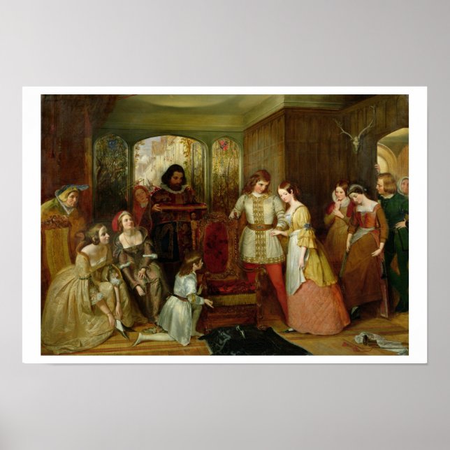 Cinderella och toffel poster (Framsidan)