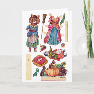 Cinderella, Papper Doll, Louis Wain Kort