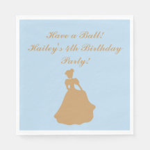 Cinderella Party Personlig Napkins