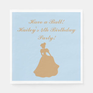 Cinderella Party Personlig Napkins Pappersservett