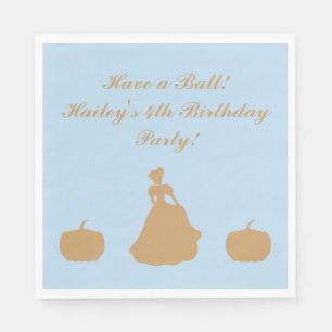 Cinderella Party Personlig Napkins Pappersservett