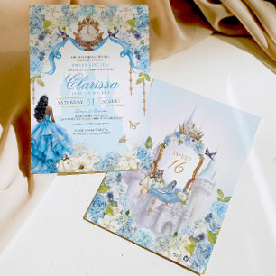 Cinderella Princess Royal Sweet sixteen Inbjudningar