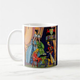 Cinderella, prinsen och glasskon kaffemugg