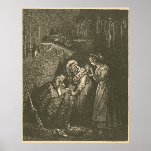 Cinderella Pumpkin - Gustave Doré Poster (Framsidan)