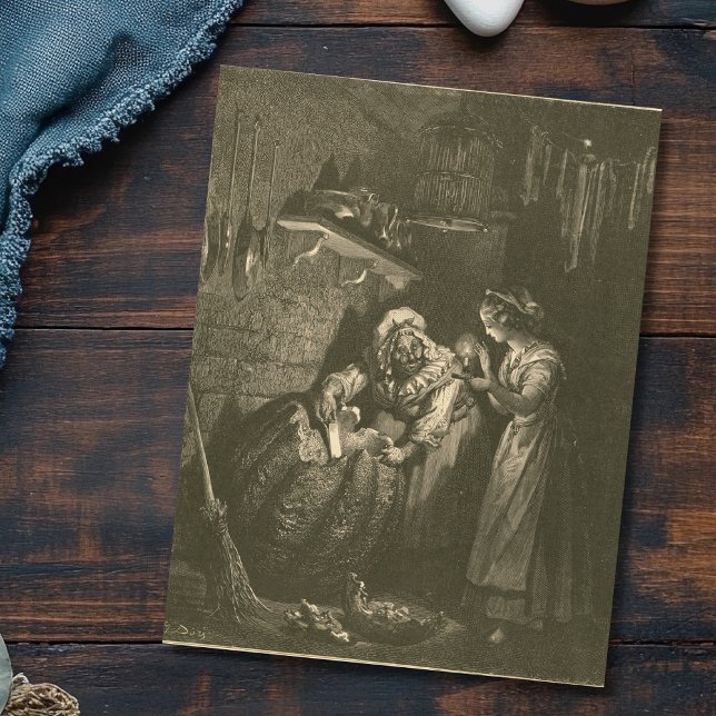 Cinderella Pumpkin - Gustave Doré Vykort (Skapare uppladdad)