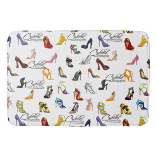 Cinderella Quote Shoes Heels Pumps Badrumsmatta