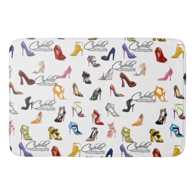 Cinderella Quote Shoes Heels Pumps Badrumsmatta (Framsidan)