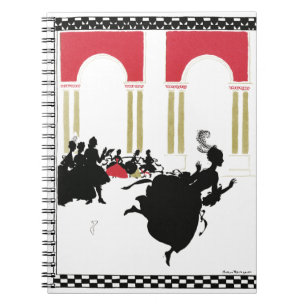 CINDERELLA SILHOUETTE by Rackham Spiral Notebook Anteckningsbok