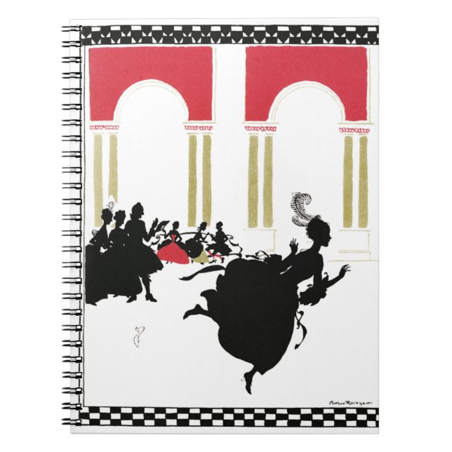 CINDERELLA SILHOUETTE by Rackham Spiral Notebook Anteckningsbok (Framsidan)