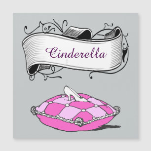 Cinderella Slipper Anpassningsbar Banner Magnet