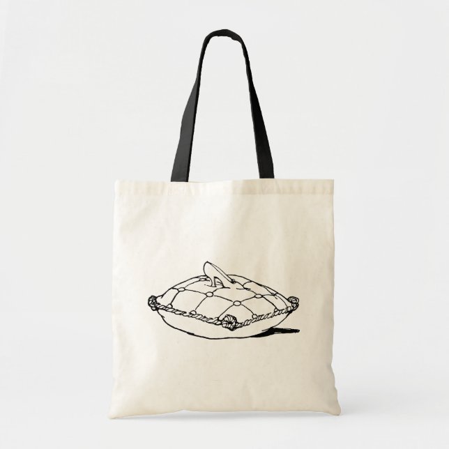 Cinderella Slipper Fairytale Art Tote Tygkasse (Framsidan)