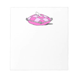 Cinderella Slipper på Rosa Pillow Anteckningsblock