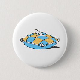 Cinderella Slipper på Teal Orange Pillow Knapp