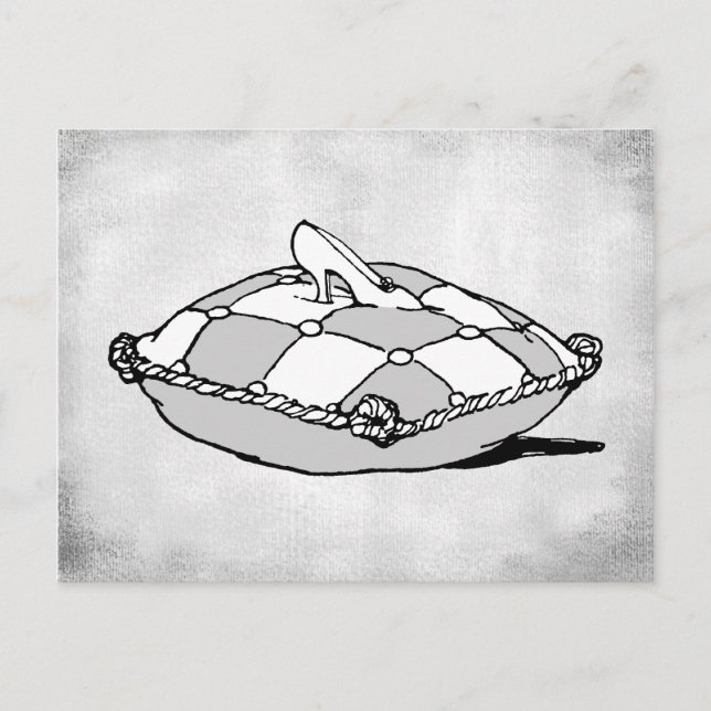 Cinderella Slipper Vintage Art-vykort Vykort (Framsida)