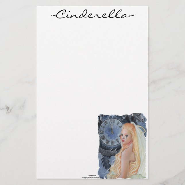 Cinderella Stationery Brevpapper (Framsida)