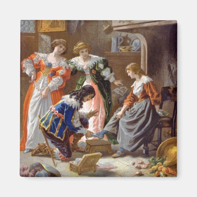 Cinderella Tlick på Slipper Magnet (Framsidan)