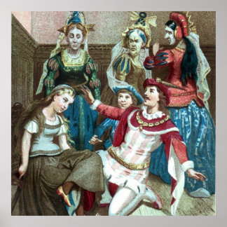 Cinderella-utskrift Poster