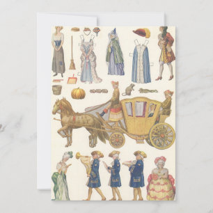 Cinderella, Vintage Victorian Papper Doll Leksaker