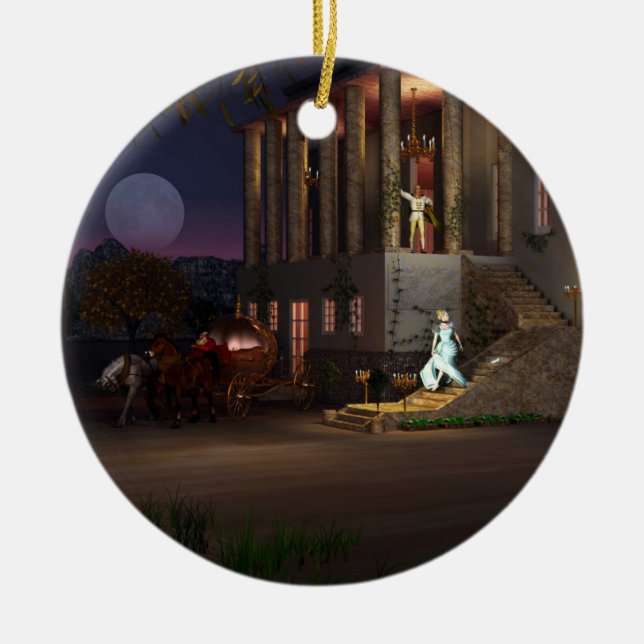 Cinderellas coach julgransprydnad keramik (Framsidan)