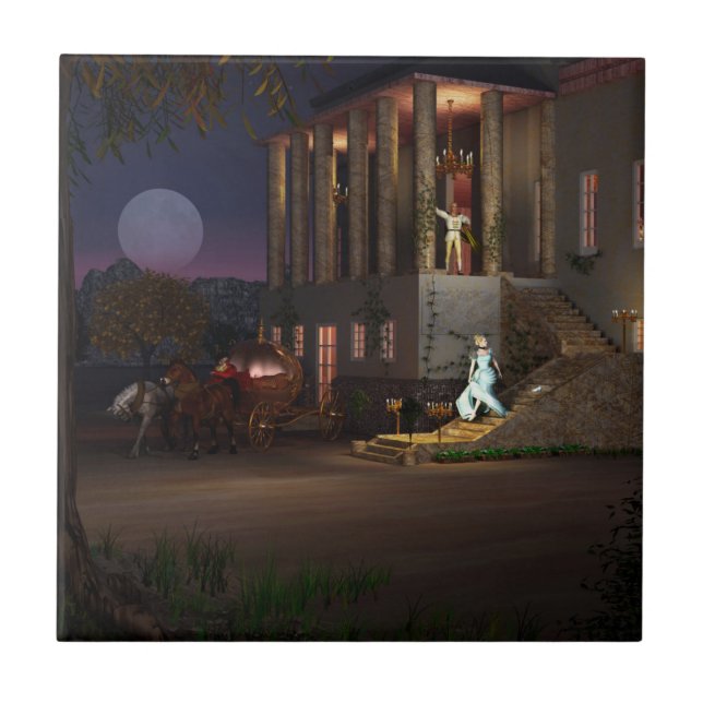 Cinderellas coach kakelplatta (Framsidan)