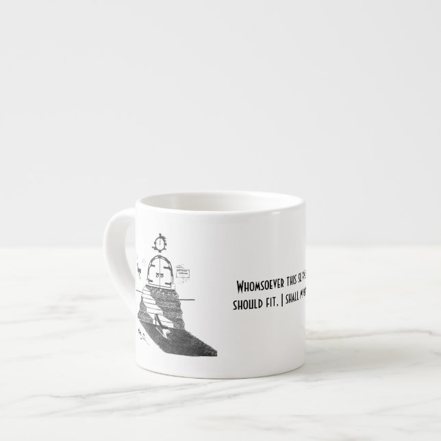 Cinderellas häftklammermatare espressomugg (Framsida vänster)