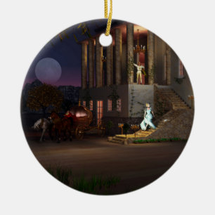 Cinderellas lagledare julgransprydnad keramik