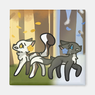 Cinderpelt och sorrelstjärtmagnet magnet