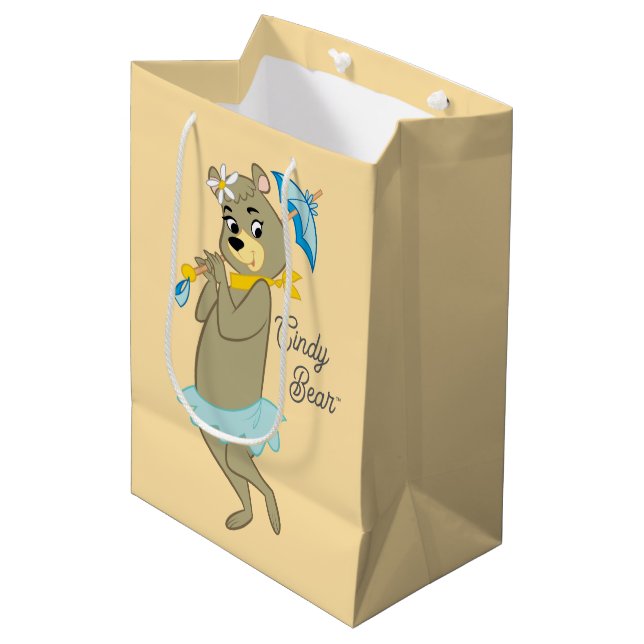 Cindy Bear Holding Parasol (Framsidan Vinklad)