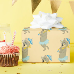 Cindy Bear Holding Parasol Presentpapper