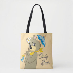 Cindy Bear Holding Parasol Tygkasse