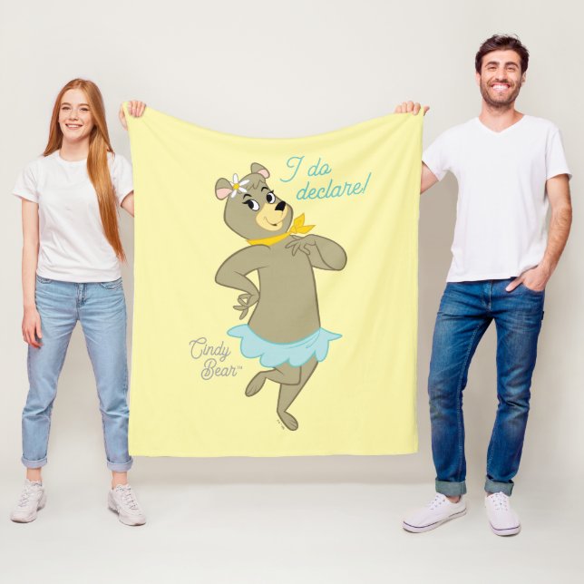 Cindy Bear Playfull Pose Fleecefilt (På plats)