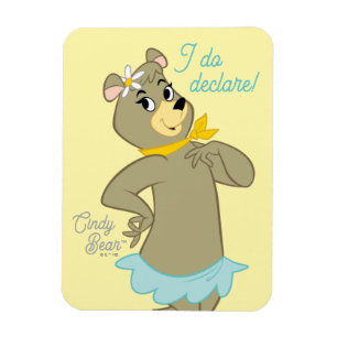 Cindy Bear Playfull Pose Magnet
