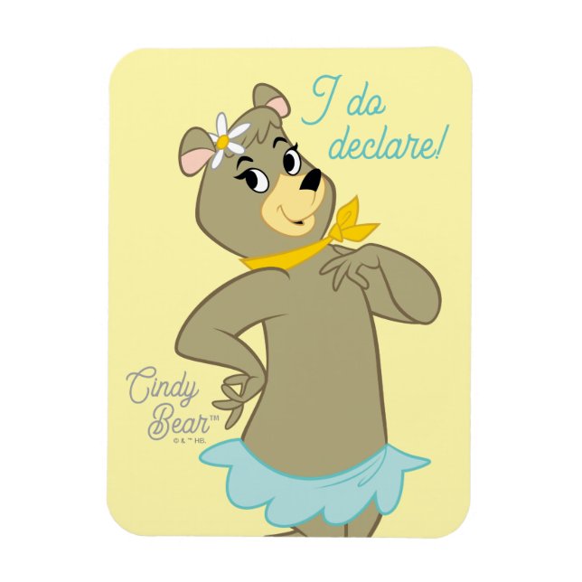 Cindy Bear Playfull Pose Magnet (Vertikal)