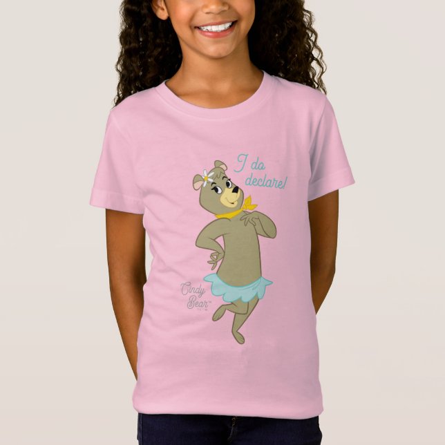 Cindy Bear Playfull Pose T Shirt (Framsida)