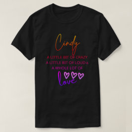 Cindy Colorful Kärlek T Shirt