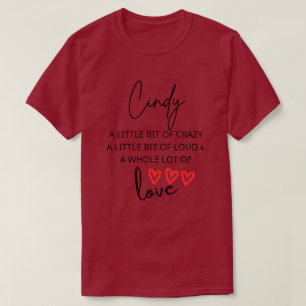 Cindy Colorful Kärlek T Shirt