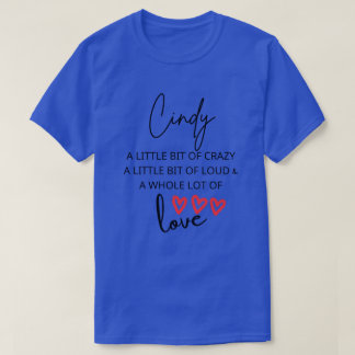 Cindy Colorful Kärlek T Shirt