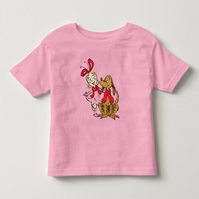 Cindy Lou Who and Max the Dog T Shirt (Framsida)
