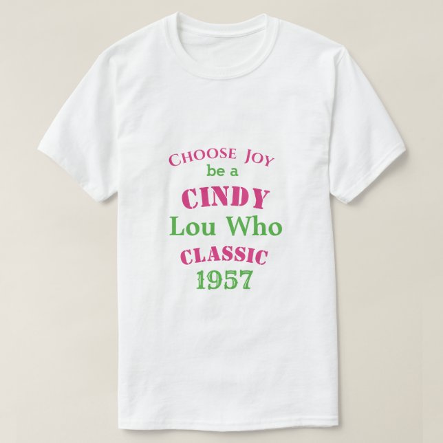 Cindy Lou WHO Classic PG2 T-Shirt (Design framsida)