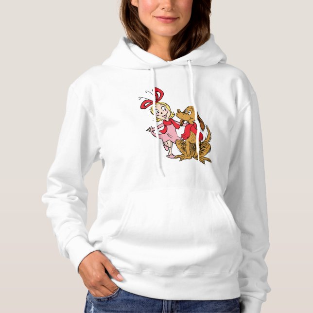 Cindy Lou Who och Max hunden T Shirt (Framsida)