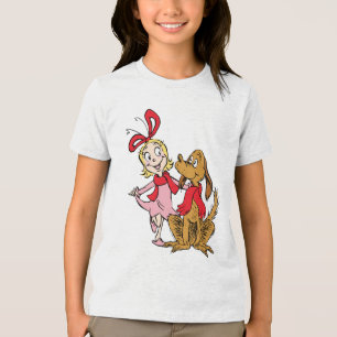 Cindy Lou Who och Max hunden T Shirt
