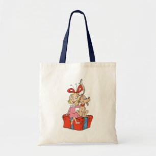 Cindy Lou Who och Max på en julklapp Tygkasse