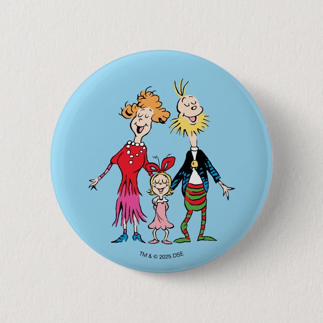 Cindy Lou Who:s familjeporträtt Knapp (Framsida)