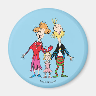 Cindy Lou Who:s familjeporträtt Magnet