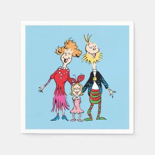 Cindy Lou Who:s familjeporträtt Pappersservett