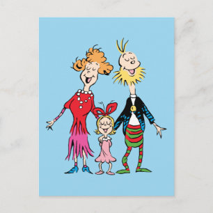 Cindy Lou Who:s familjeporträtt Vykort