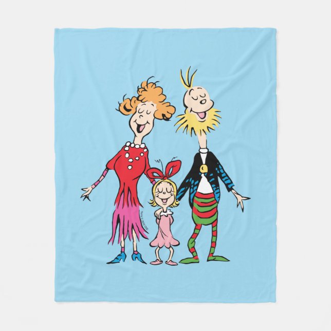 Cindy Lou Who's Family Portrait Fleecefilt (Framsidan)