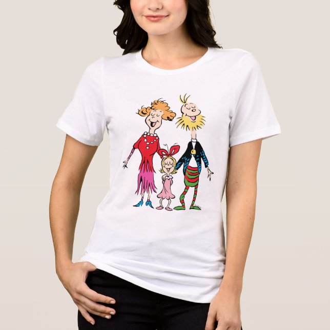 Cindy Lou Who's Family Portrait T Shirt (Framsida)