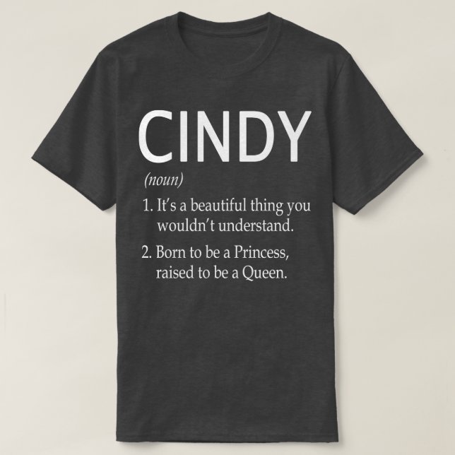 Cindy Namn Gift 82 T Shirt (Design framsida)