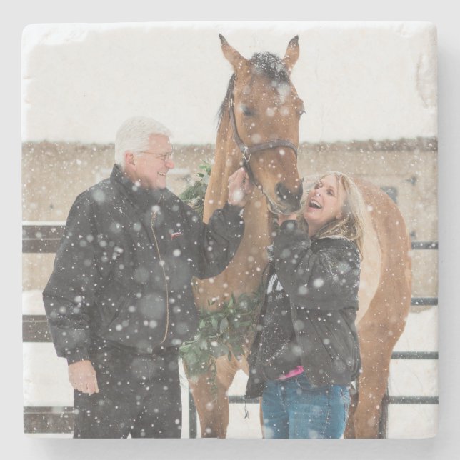 Cindy och irländsk marmorstenkustfartyg - design D Stenunderlägg (Framsidan)